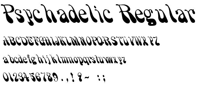 Psychadelic Regular font